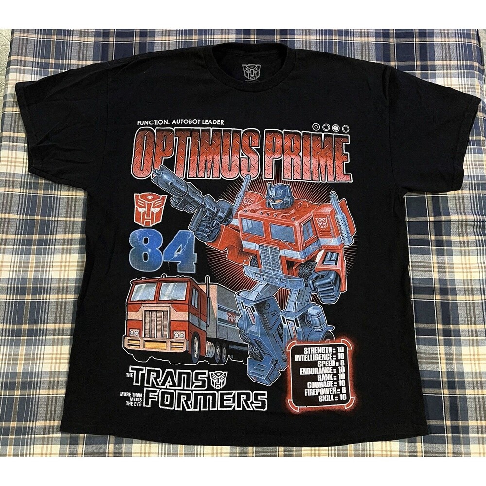 Transformers Optimus Prime Goat Crew T-Shirt Small